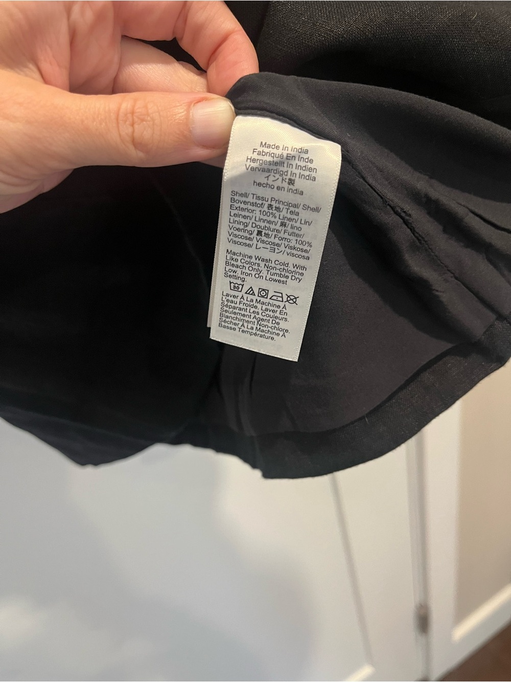 J.Crew Black Linen NWT Scoopneck Vest - Picture 5 of 5